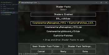 Iris/Oculus Shader Folder screenshot