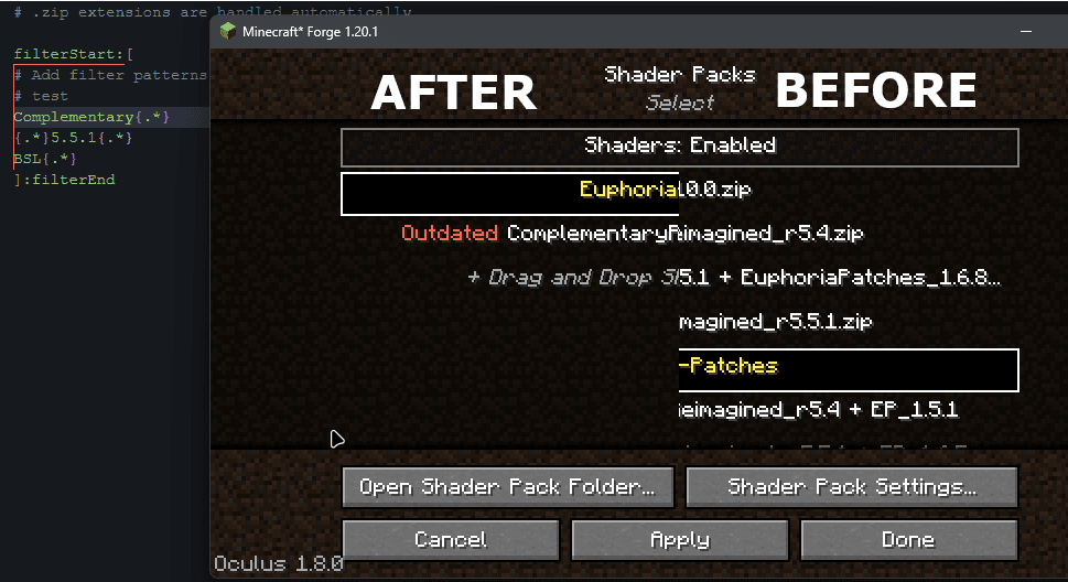 Iris/Oculus Shader Folder screenshot