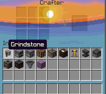 Retextured containers GUI screenshot