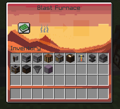 Retextured containers GUI screenshot