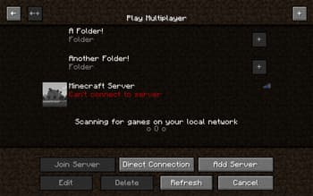 Folders! (Worlds & Servers) screenshot