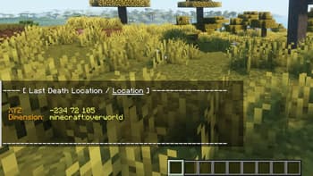 Last Death Location screenshot