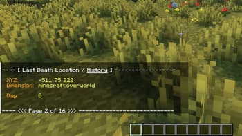 Last Death Location screenshot