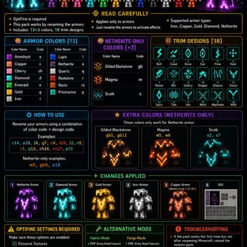 Glowing Trim Armors screenshot