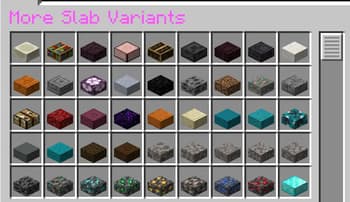 More Slabs Variants screenshot