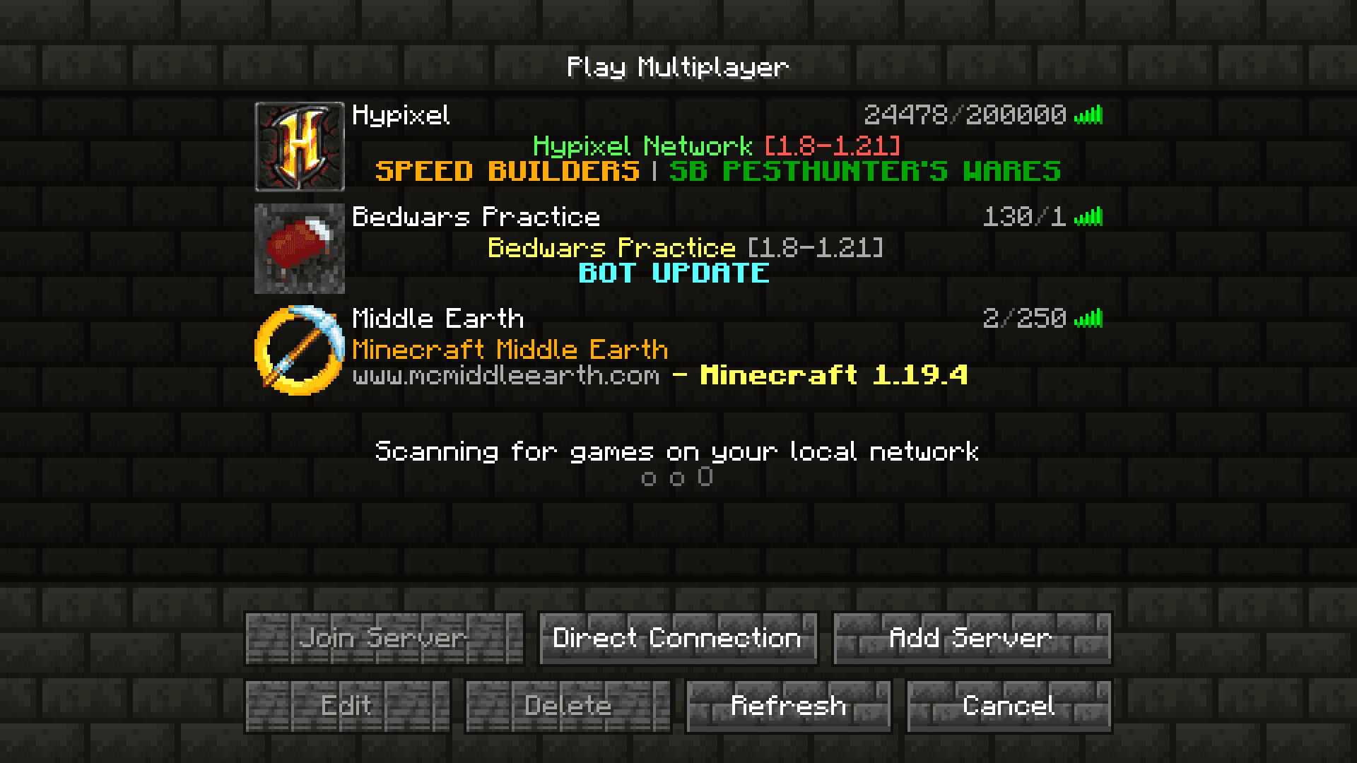 Medieval Menu screenshot