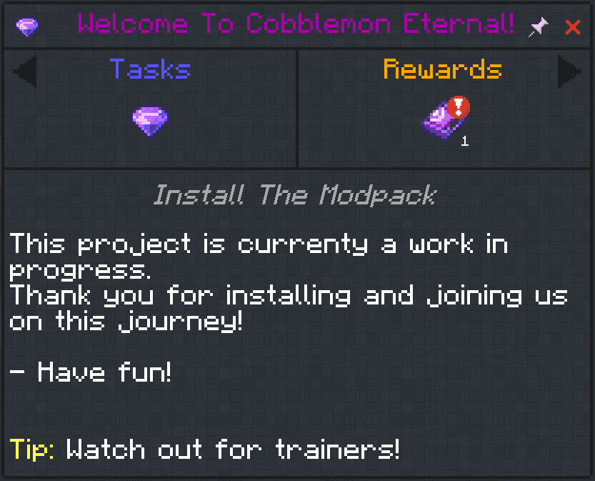 Cobblemon Eternal: The Minecraft Pokémon Experience screenshot