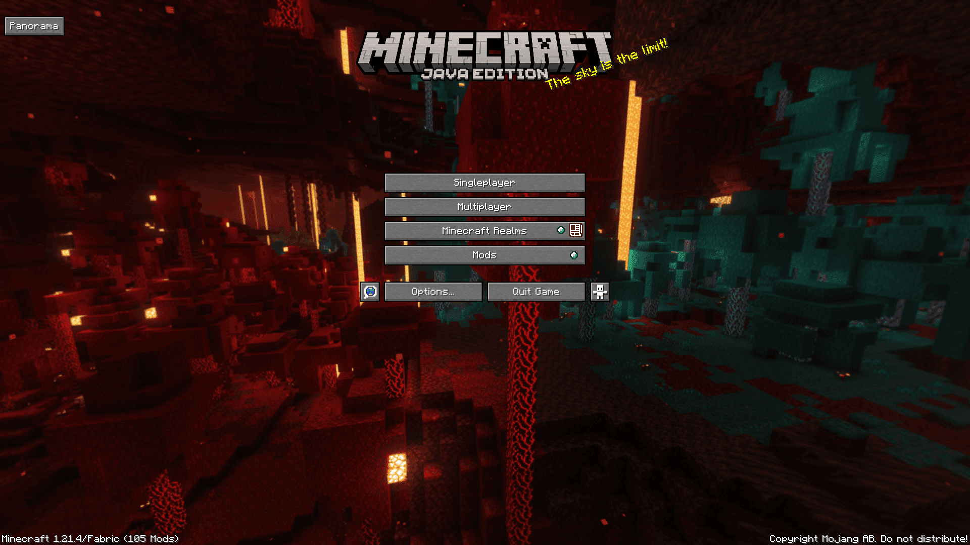 Nether Update Panorama with Shaders screenshot