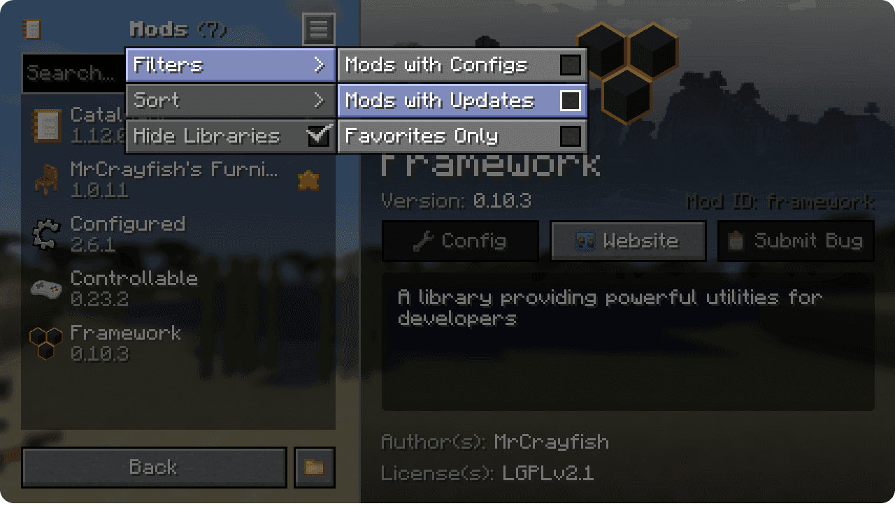 Catalogue screenshot