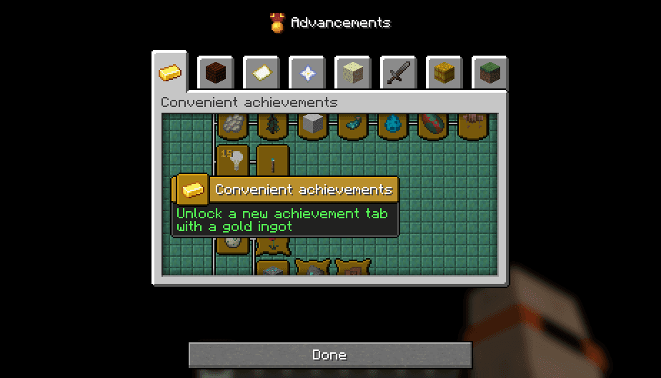 Convenient achievements [Data pack] screenshot
