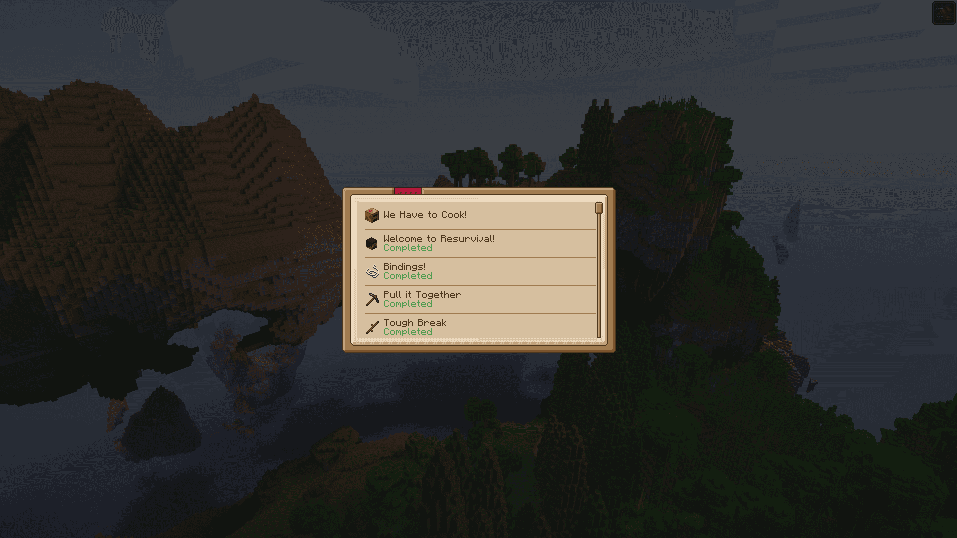 Questlog screenshot