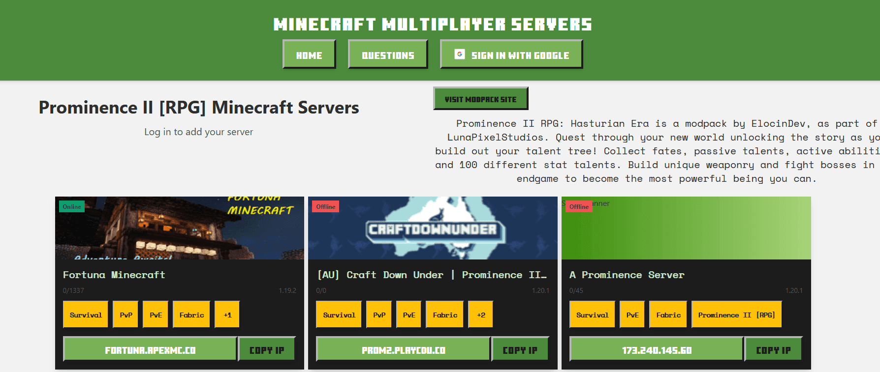 Server Browser - In Game Server Listings screenshot