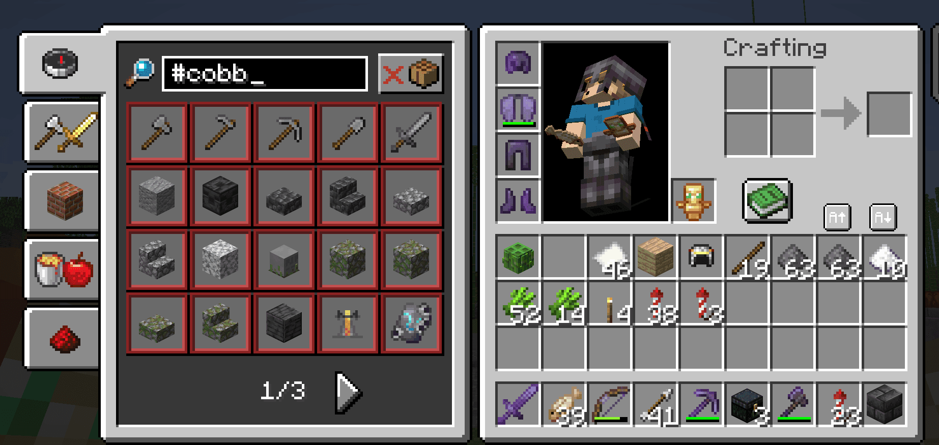 Just Enough Book (JEB) – Minecraft Recipe Book Mod screenshot
