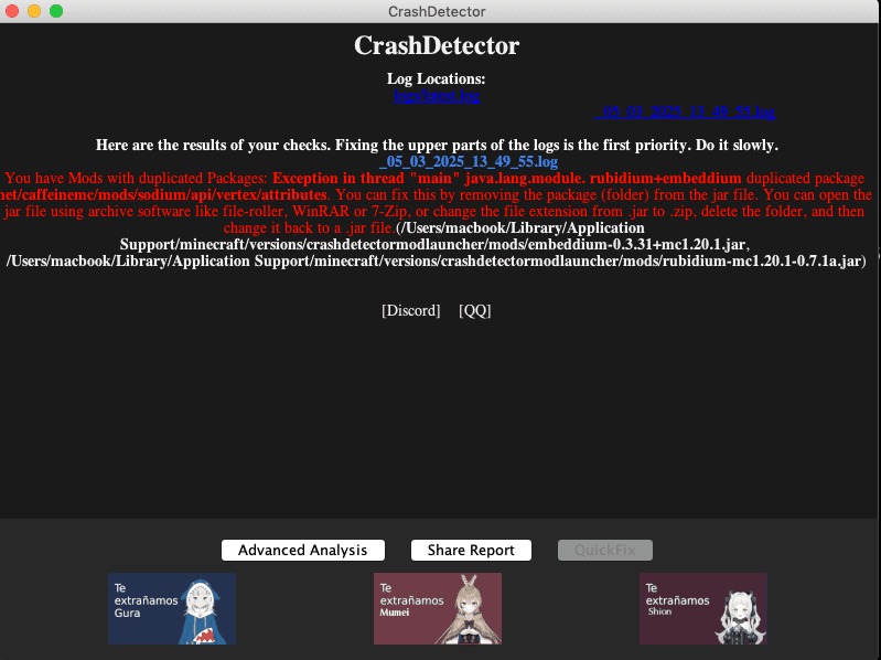 CrashDetector screenshot