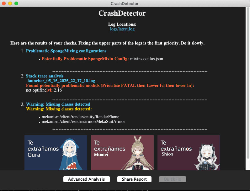 CrashDetector screenshot