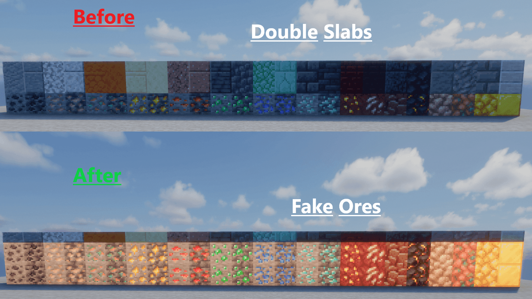 Glowing Fake Ores screenshot
