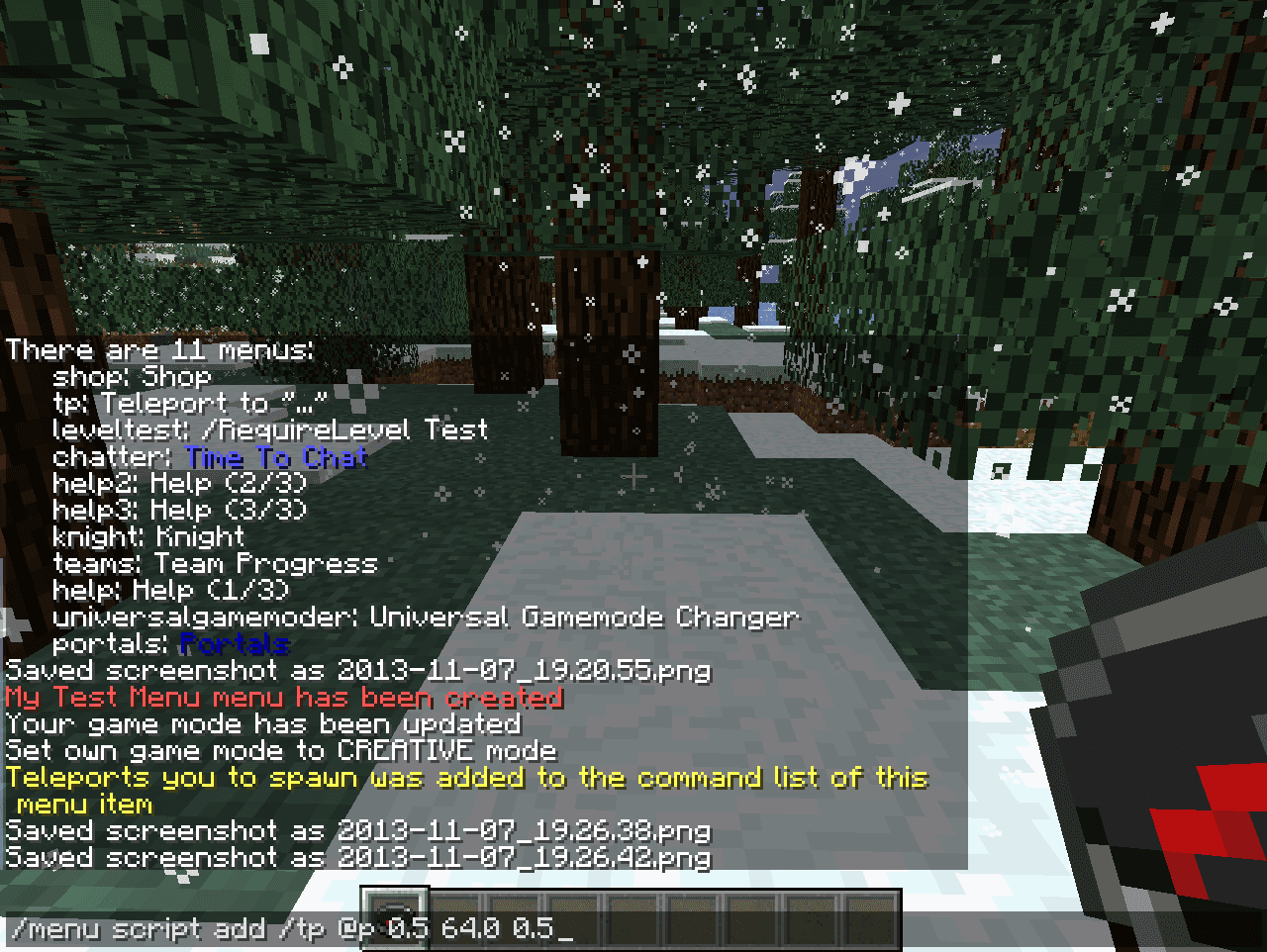 CreateYourOwnMenus screenshot