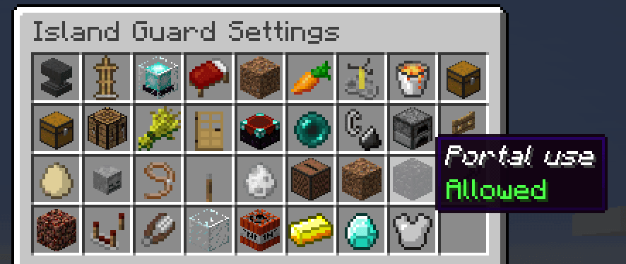A Skyblock screenshot