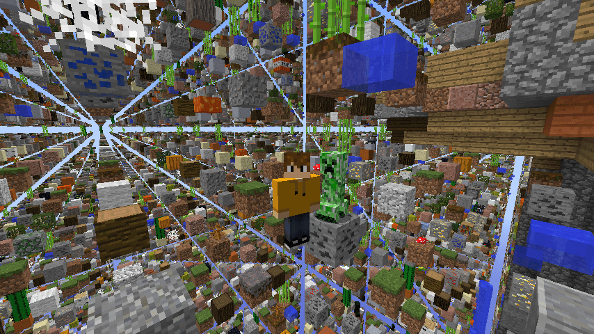 A Skyblock screenshot
