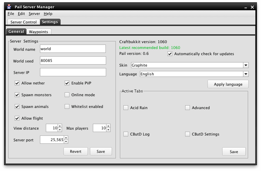 Pail screenshot