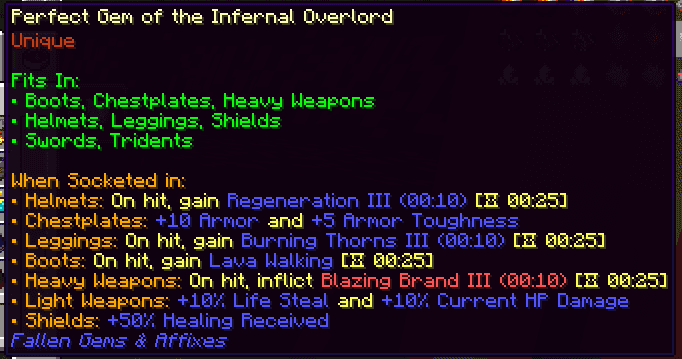 Fallen Gems & Affixes screenshot