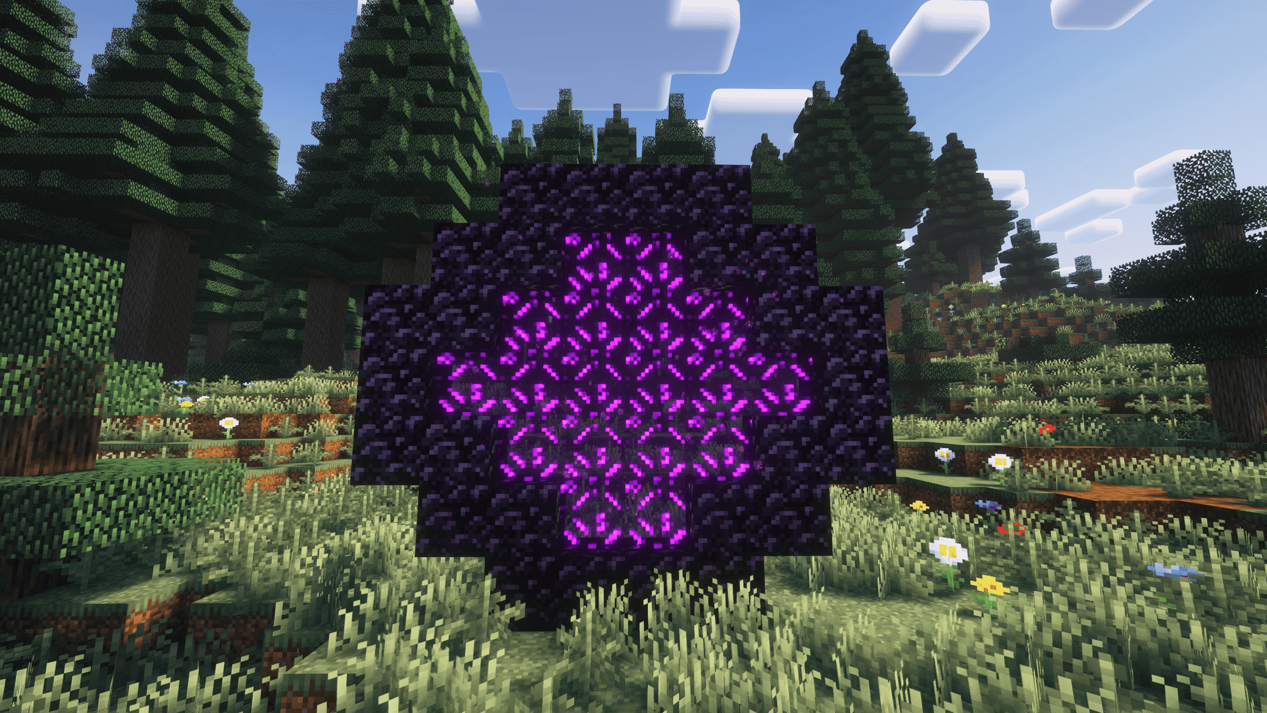 Custom Nether Portals [Any Shape Nether Portals] screenshot