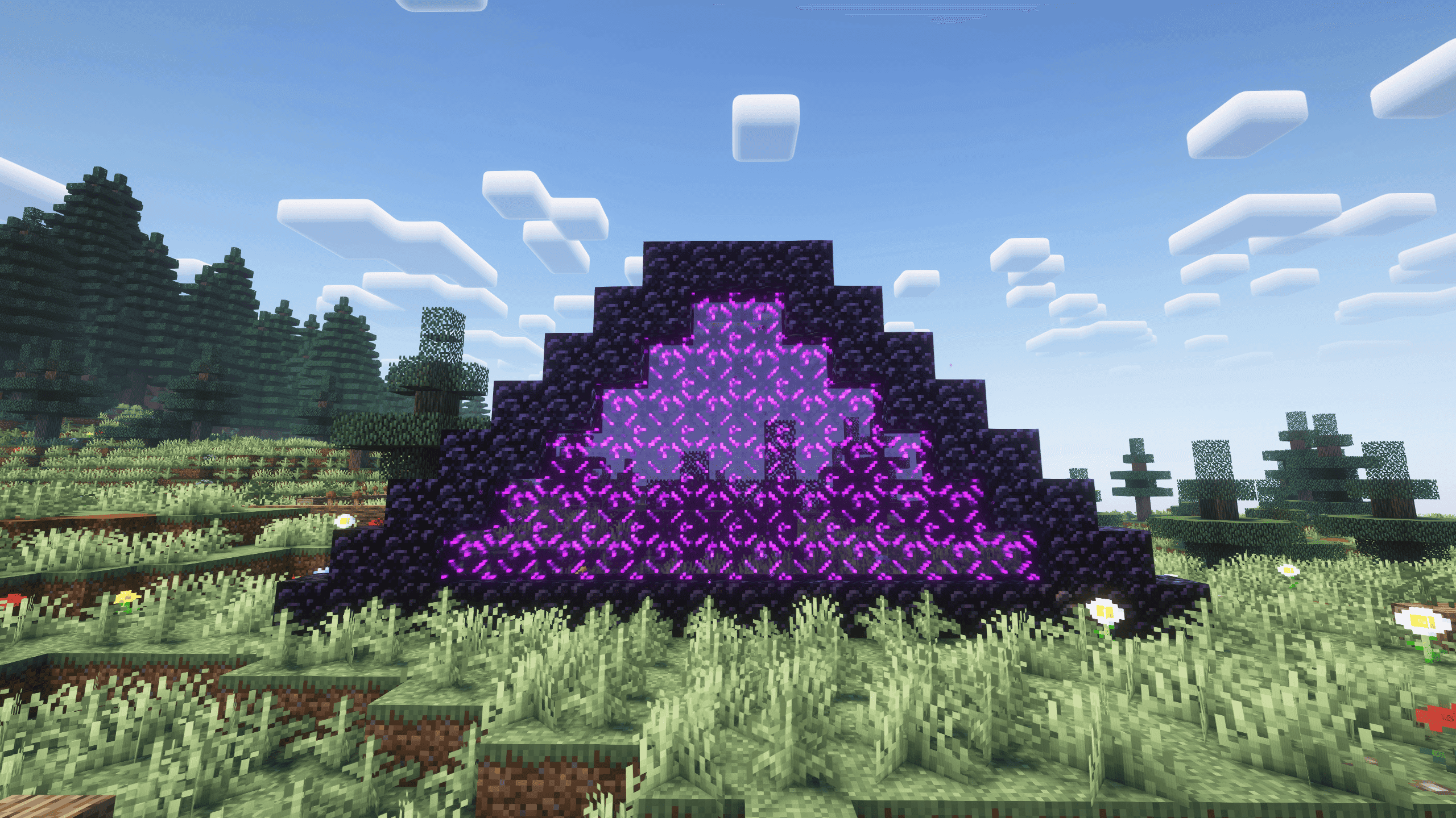 Custom Nether Portals [Any Shape Nether Portals] screenshot