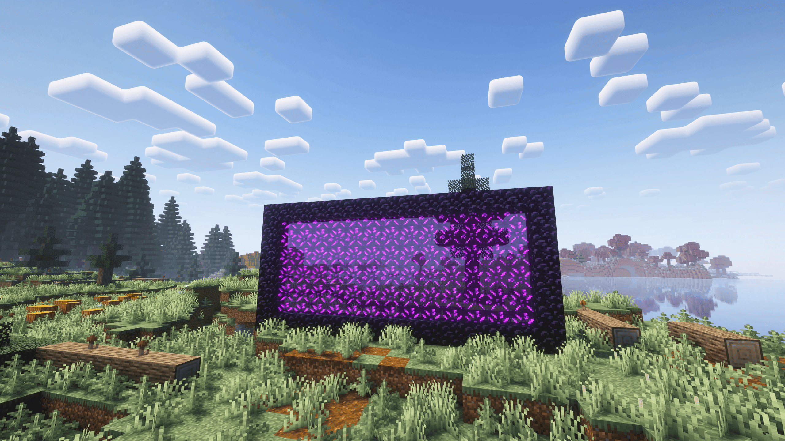 Custom Nether Portals [Any Shape Nether Portals] screenshot