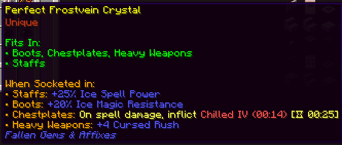 Fallen Gems & Affixes screenshot