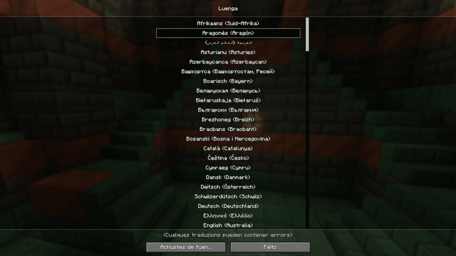 Aragonese Language screenshot