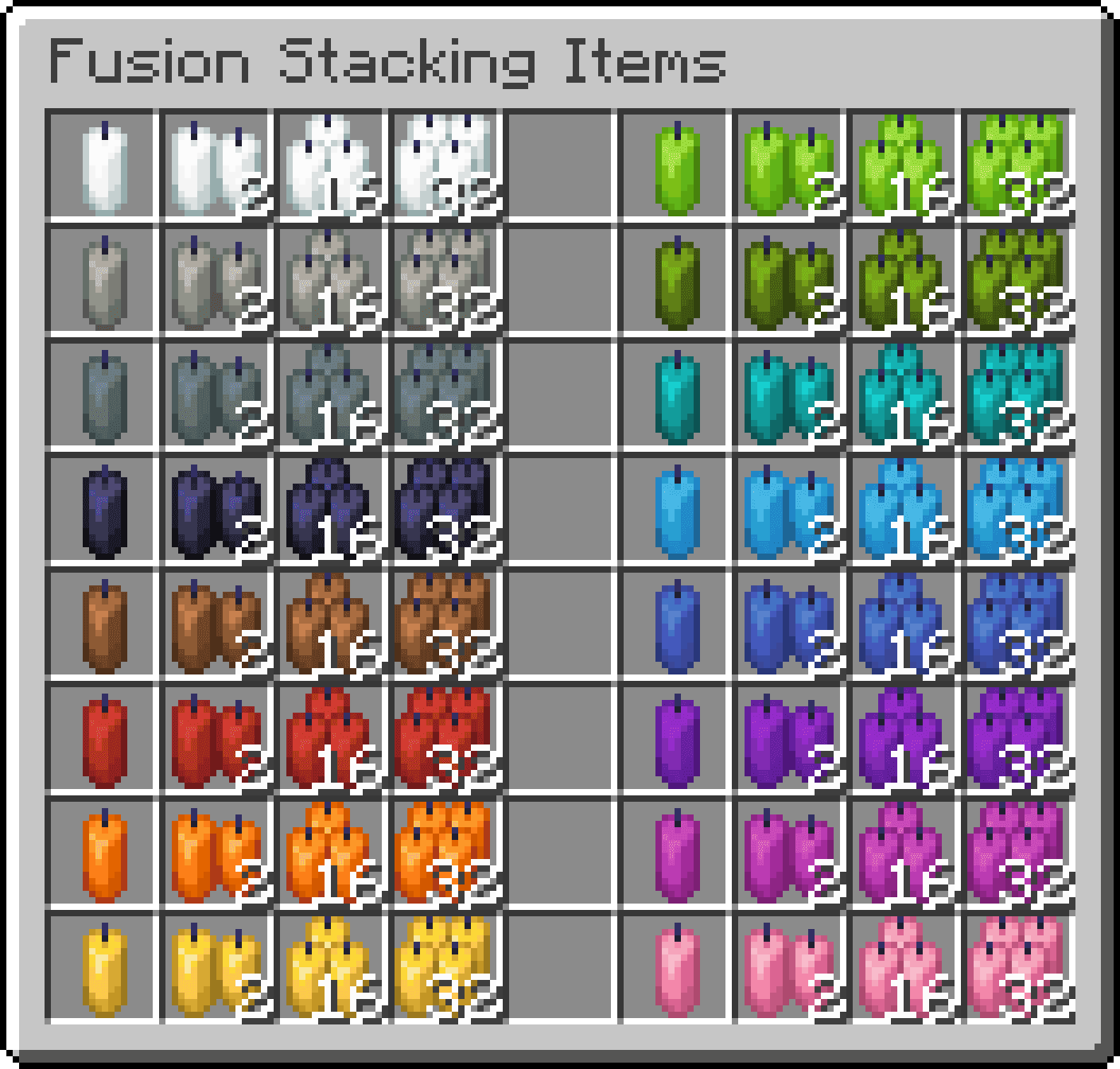 Fusion Stacking Items screenshot