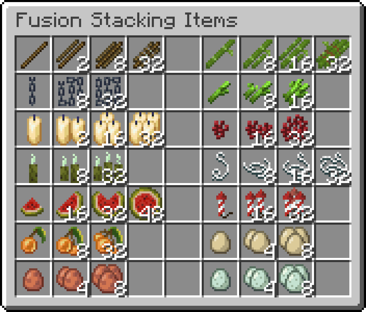 Fusion Stacking Items screenshot