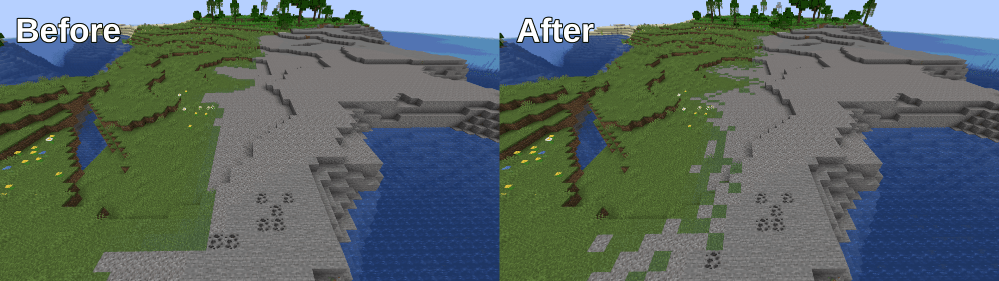 Pufferfish's Biome Dither [Fabric & Forge & NeoForge] screenshot