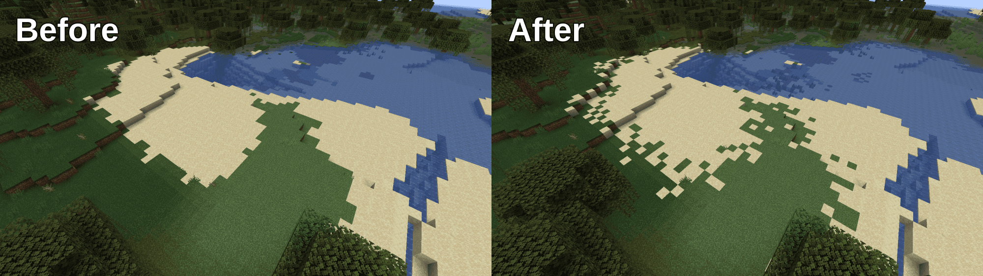 Pufferfish's Biome Dither [Fabric & Forge & NeoForge] screenshot