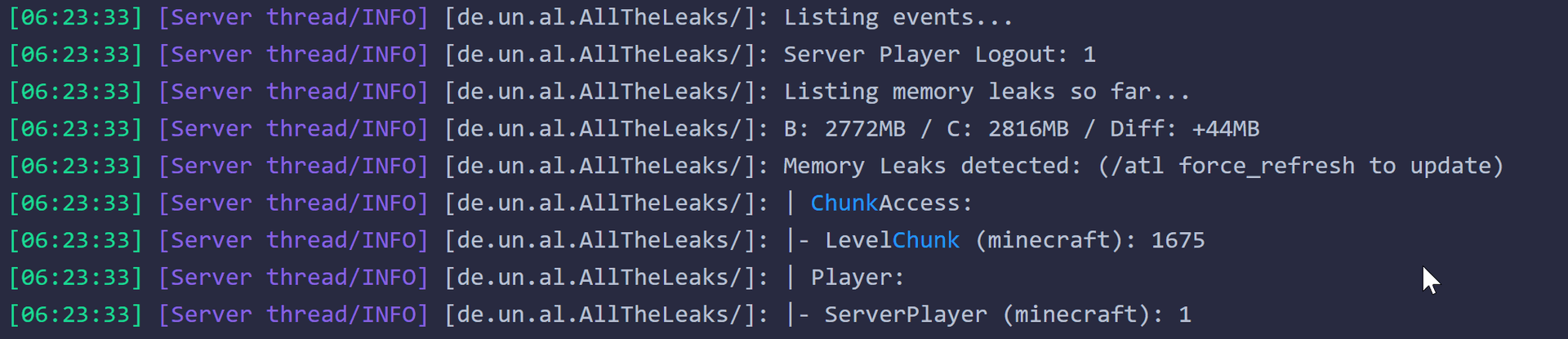 AllTheLeaks (Memory Leak Fix) screenshot