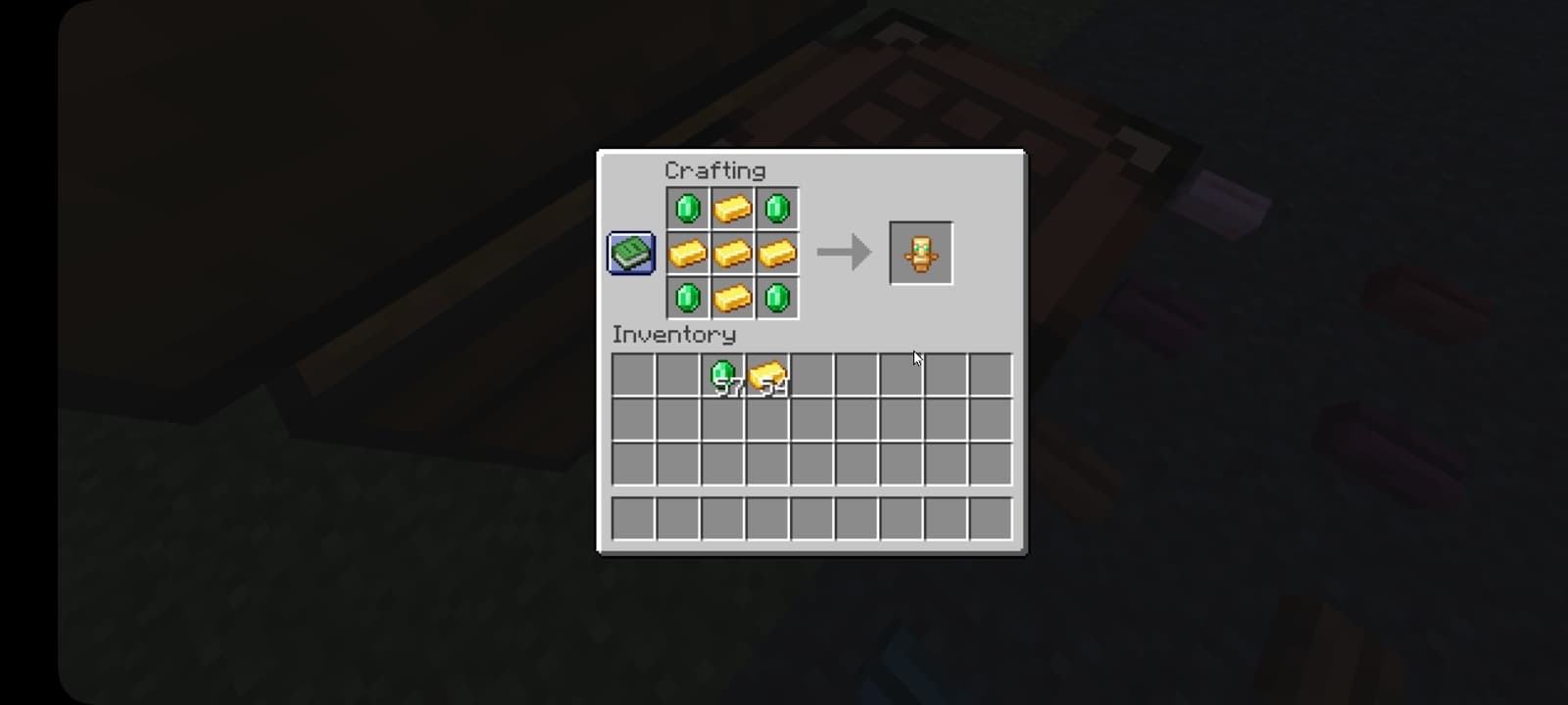 Crafting screenshot