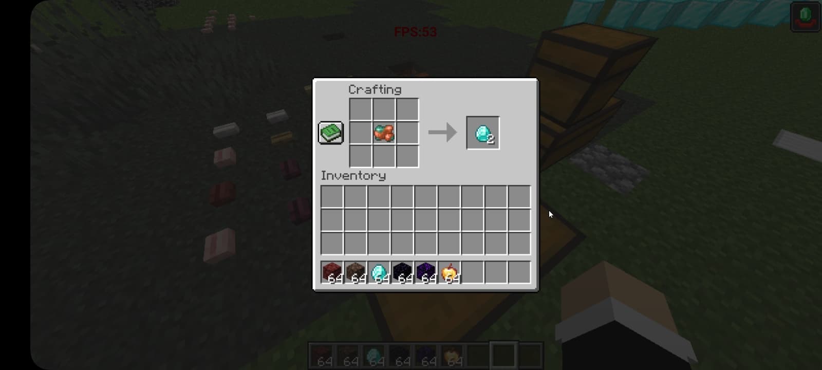 Crafting screenshot