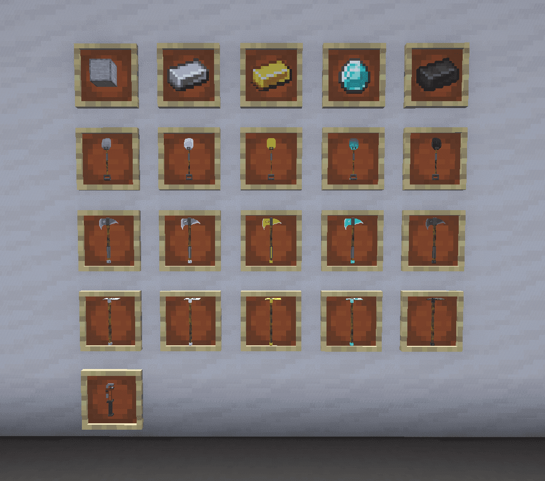 Chronicles of Kings – Tools (Hammers, Shovels, Axes, Hoes, Glass Cutters, Rock Crushers, and Concrete Mixers) screenshot