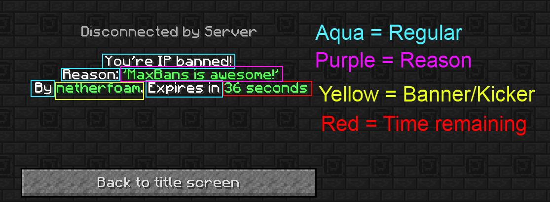 MaxBans screenshot