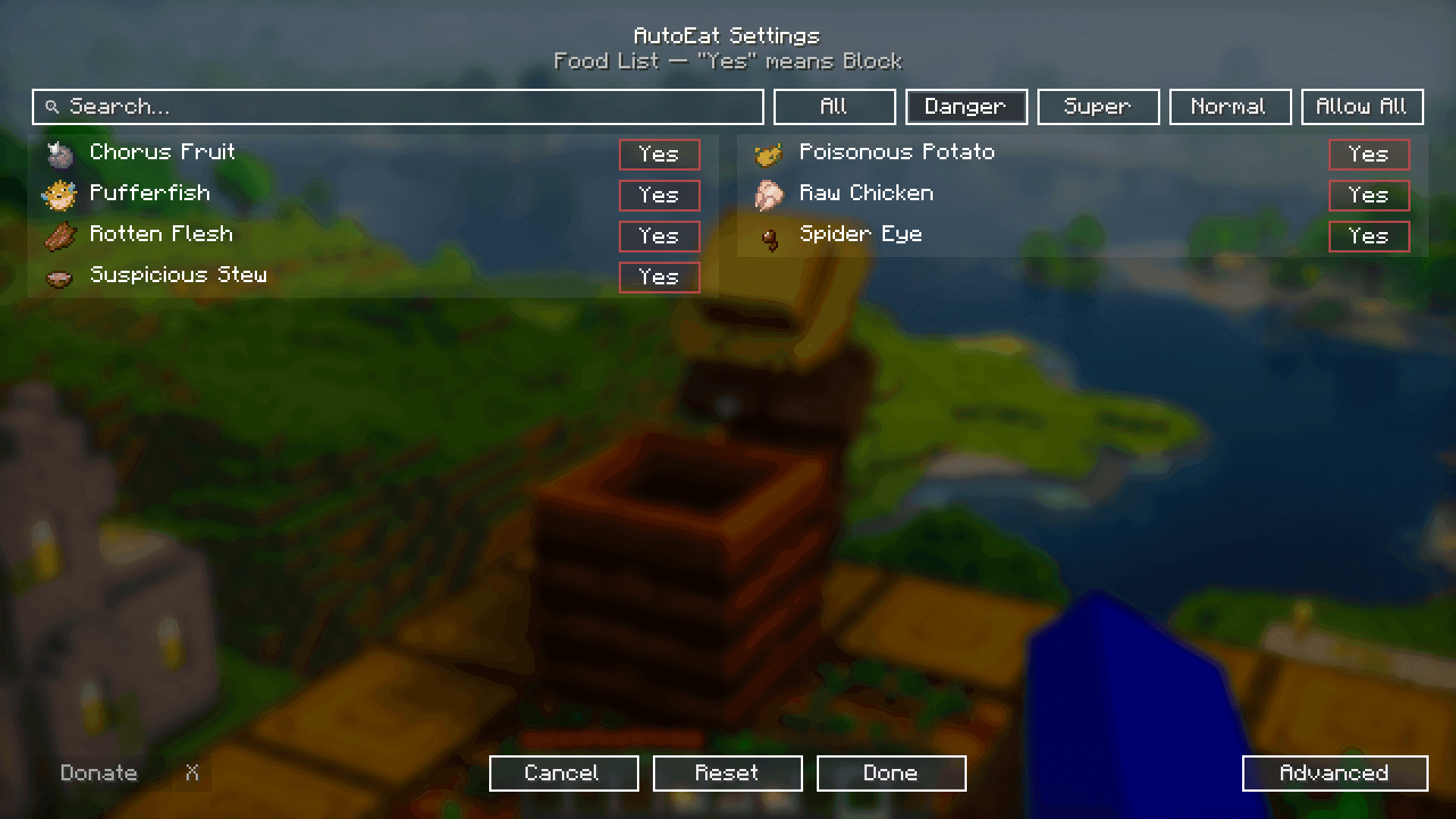 AutoEat screenshot