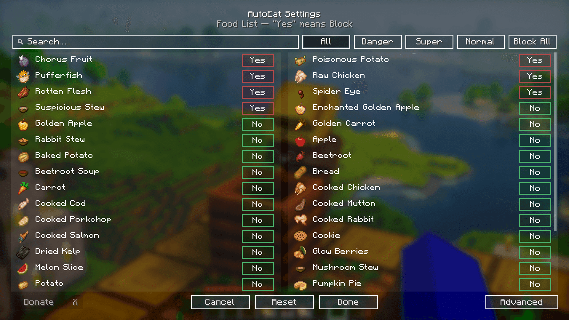 AutoEat screenshot