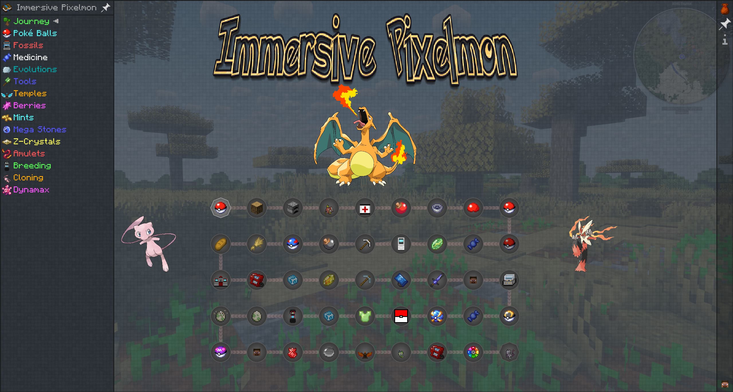 Immersive Pixelmon - A New Pokemon Era (with Distant Horizons, Pixelmon & Quests) screenshot