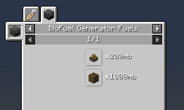 MekaGenJei (Mekanism Generator addon) screenshot