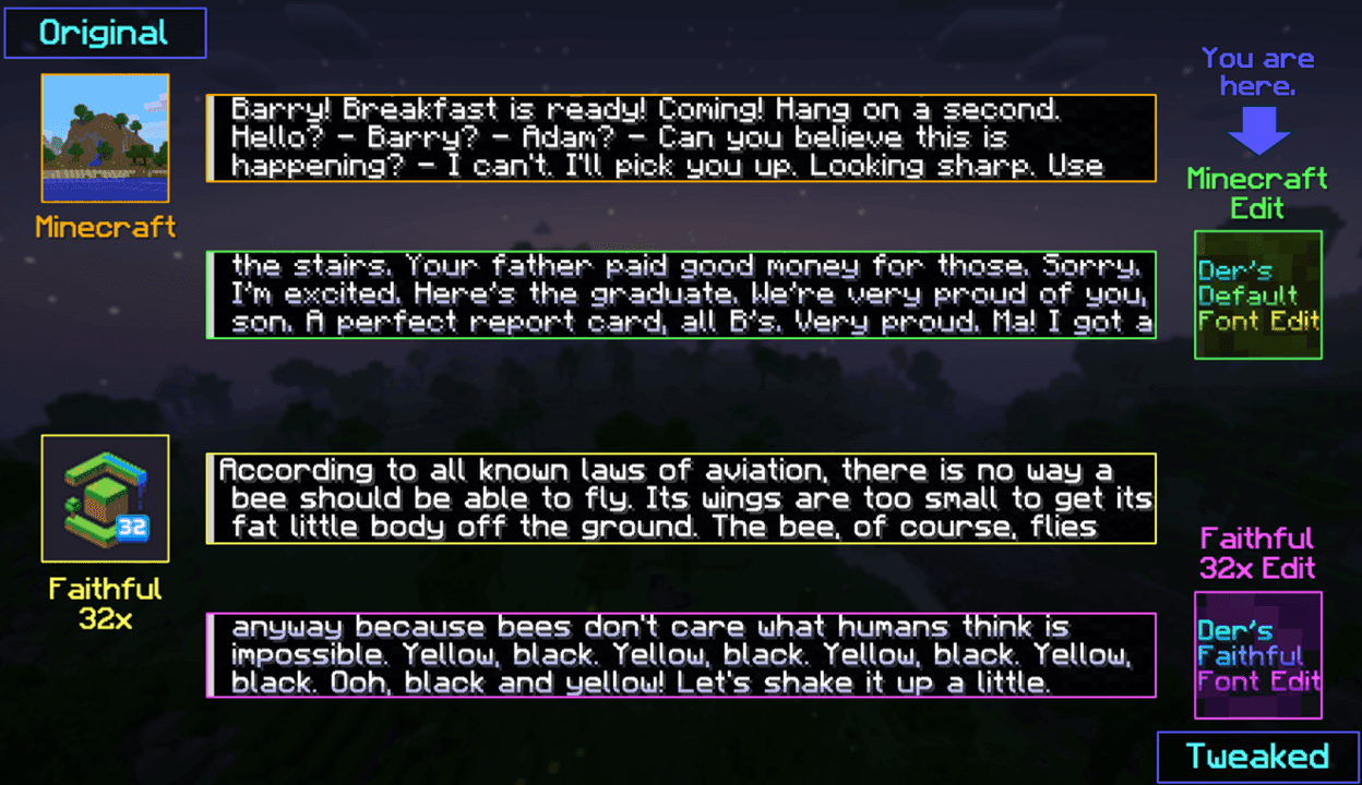 Der's Shaded Font Plus (Default 16x) screenshot