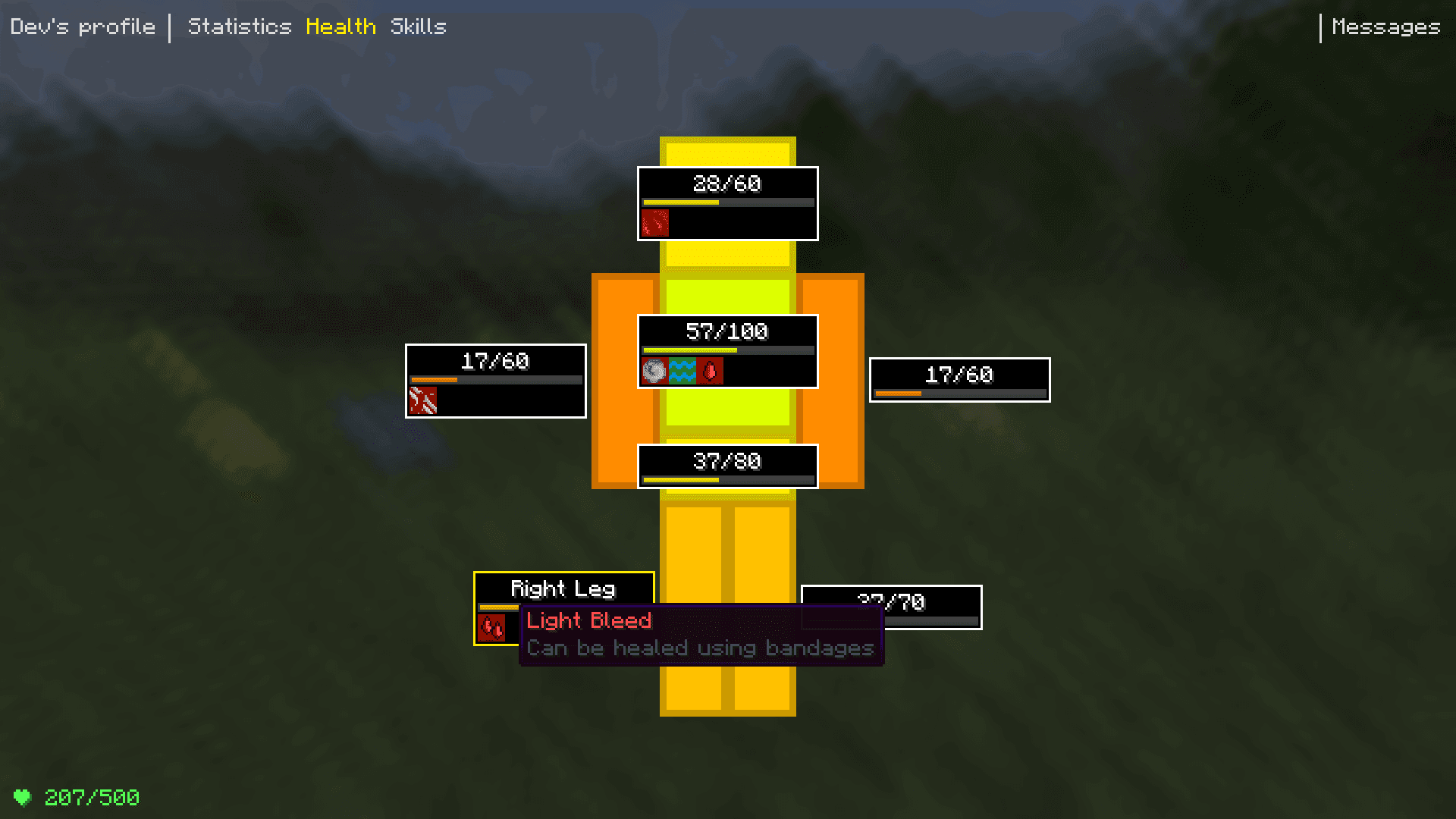 Medical system screenshot