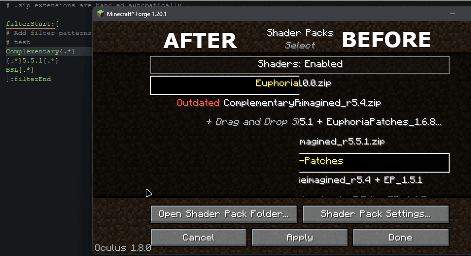 Iris/Oculus Shader Folder screenshot