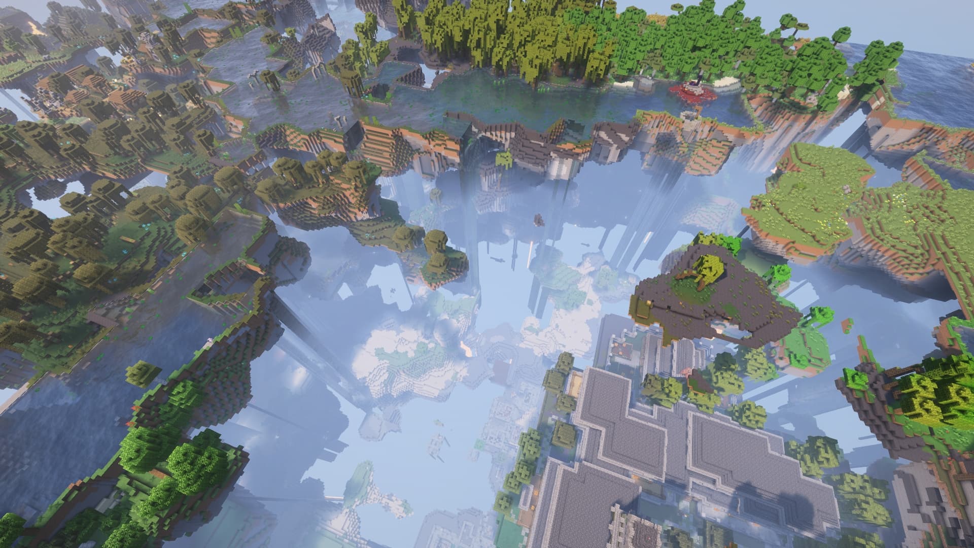 Over the Sky | Floating Islands, Mobs and Many Secrets! screenshot
