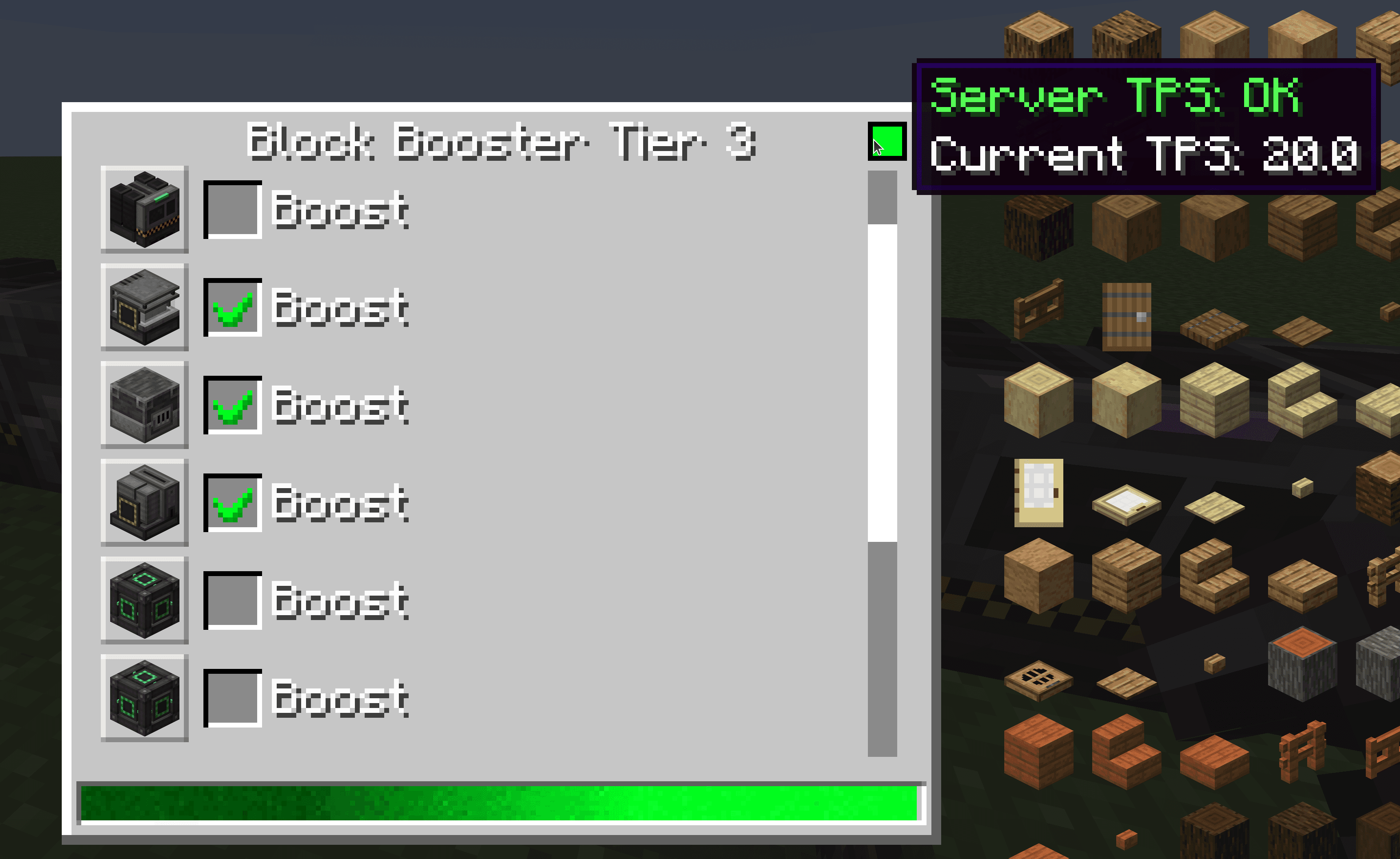 Blocks Tickrate Booster screenshot