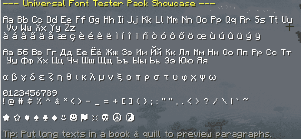 Universal Font Tester screenshot