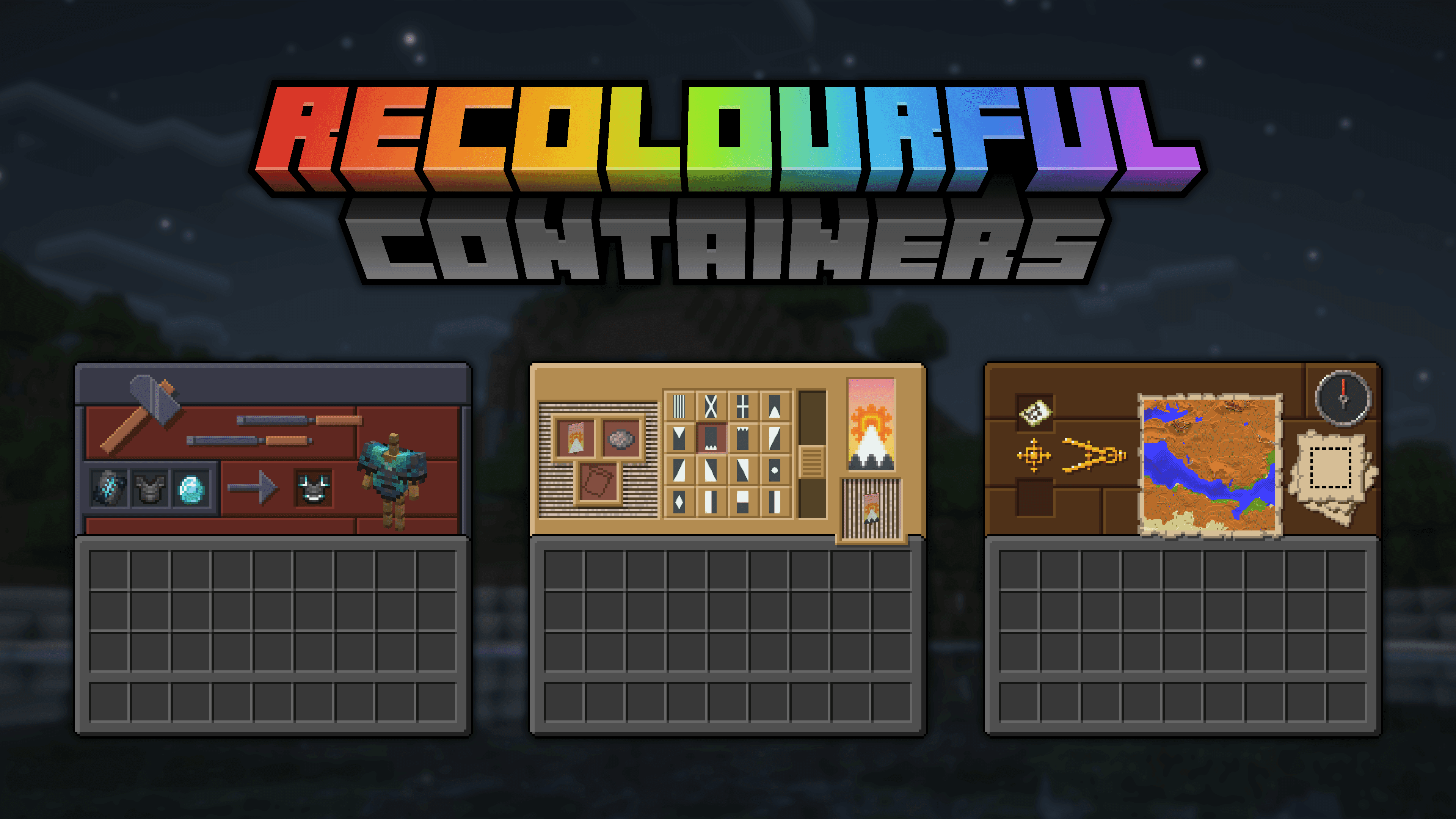 Recolourful Containers GUI + HUD (DARK) screenshot